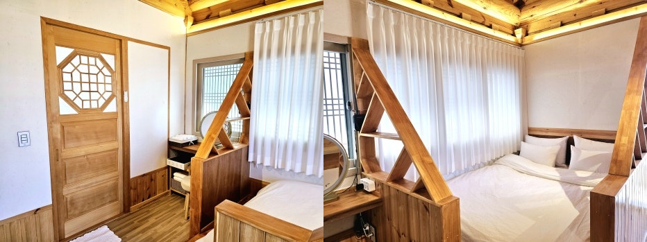 경주 한옥 숙소 서와 햇님 객실 두 번째 침대