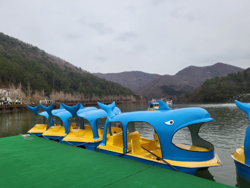 동부레저파크 고래 전동보트