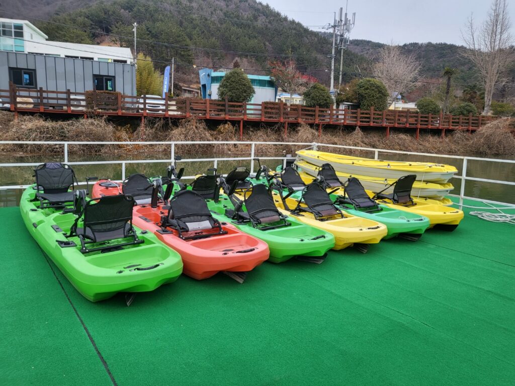 거제 동부레저파크 오리배와 전동보트